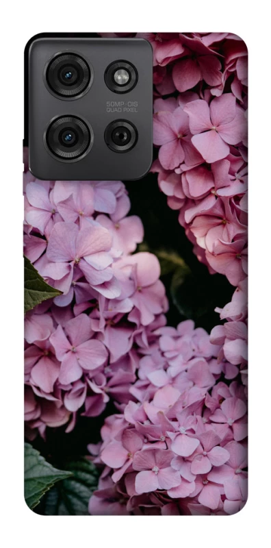 Чохол на Motorola Moto G75 Рожеві гартензії фото 1 з 1