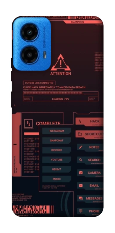 Чохол на Motorola Moto G45 Attention фото 1 з 1