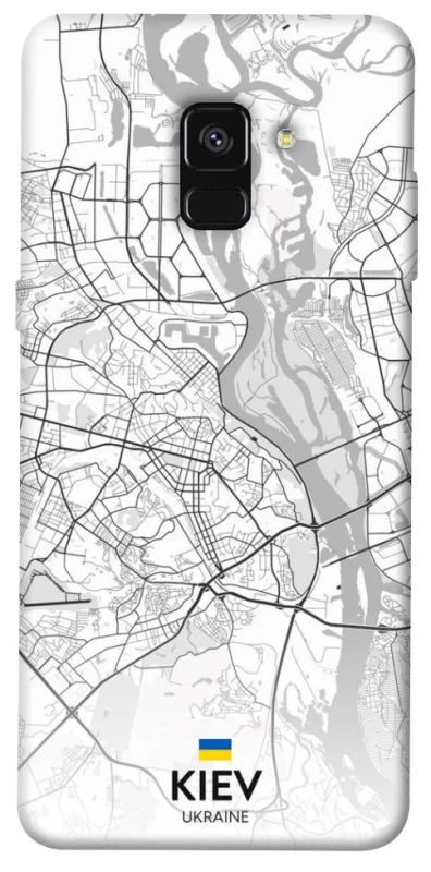 Чохол на Samsung A530 Galaxy A8 (2018) Kiev white map фото 1 з 1