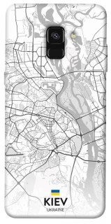Чохол на Samsung A530 Galaxy A8 (2018) Kiev white map фото 1 з 1