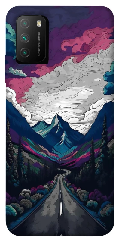 Чохол на Xiaomi Poco M3 Намальовані гори фото 1 з 1