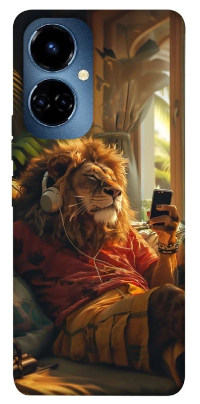 Чехол на TECNO Camon 19 Pro Лев v2 фото 1 из 1