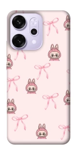 Чехол на Oppo Reno 14 Pro Pink bows and Labubus фото 1 из 1