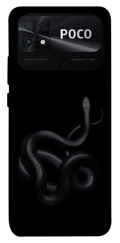 Чохол на Xiaomi Poco C40 Black snake фото 1 з 1
