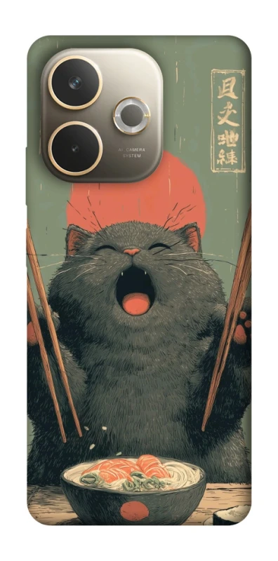 Чехол на Oppo A5 Pro 4G Hungry Cat фото 1 из 1