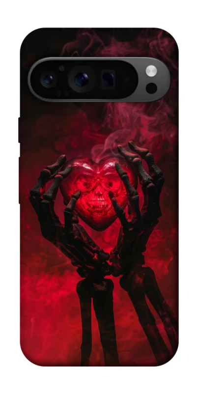 Чохол на Google Pixel 9 Pro Heart in the hands of a skeleton фото 1 з 1