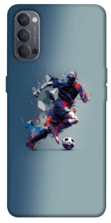 Чехол на Oppo Reno 4 Футболист фото 1 из 1