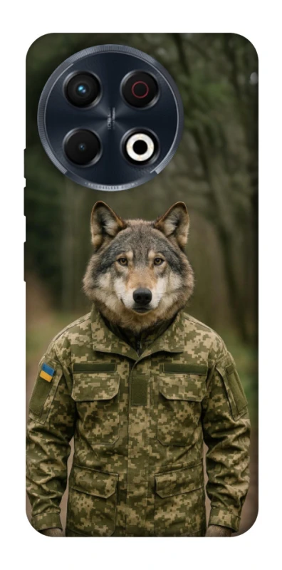 Чохол на TECNO Spark 30 Pro (KL7) Вовк захисник фото 1 з 1
