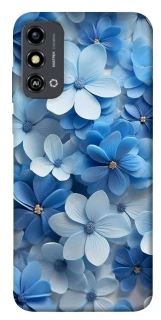 Чехол на ZTE Blade A53 Синие цветы фото 1 из 1