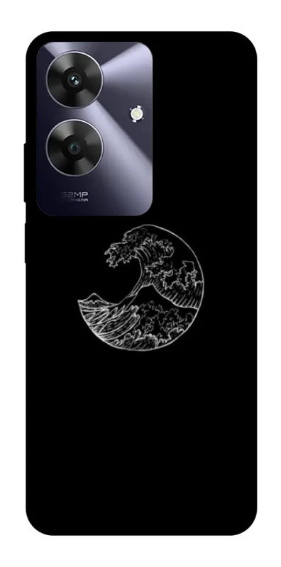 Чехол на Realme Note 60 Black tsunami фото 1 из 1