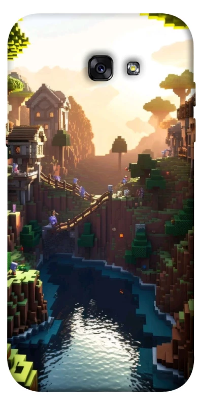 Чохол на Samsung A720 Galaxy A7 (2017) Minecraft sunset фото 1 з 1