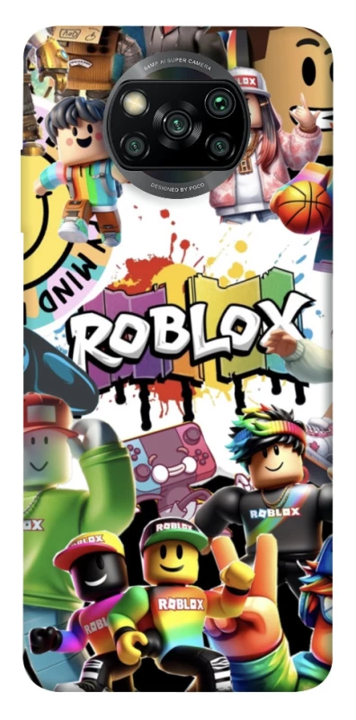 Чохол на Xiaomi Poco X3 NFC / Poco X3 Pro Roblox Characters Collage фото 1 з 1