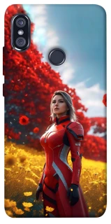 Чехол на Xiaomi Redmi Note 5 Pro / Note 5 (AI Dual Camera) Cyber space girl ver.5 фото 1 из 1