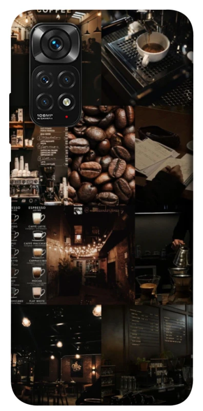 Чехол на Xiaomi Redmi Note 11 (Global) / Note 11S Coffee collage ver.1 фото 1 из 1