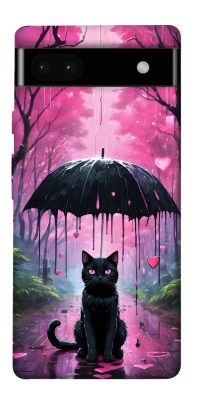 Чохол на Google Pixel 6a Black cat фото 1 з 1