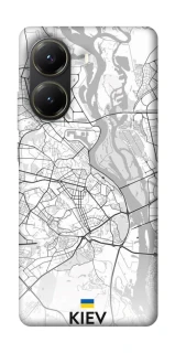 Чохол на Xiaomi Poco X6 Pro Kiev white map фото 1 з 1