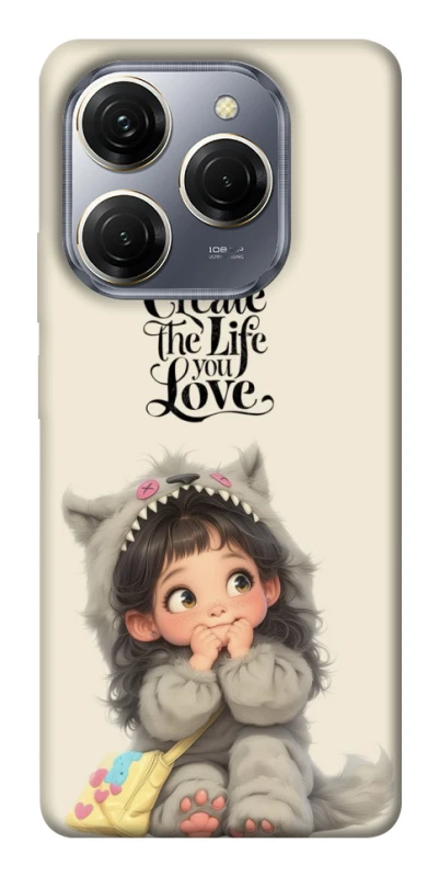 Чохол на TECNO Spark 20 Pro Create the life you love фото 1 з 1