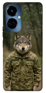 Чехол на TECNO Camon 19 Pro Волк защитник фото 1 из 1