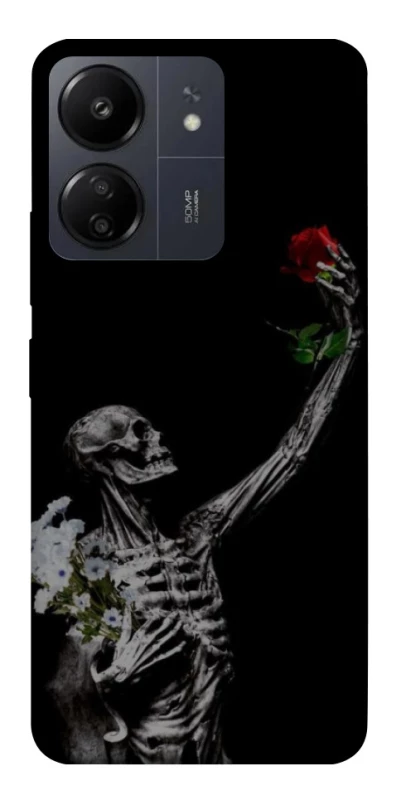 Чохол на Xiaomi Poco C65 Skeleton vs Rose фото 1 з 1