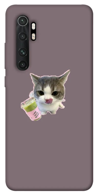 Чехол на Xiaomi Mi Note 10 Lite cat matcha фото 1 из 1
