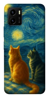 Чохол на Vivo Y15s Cats under the stars фото 1 з 1