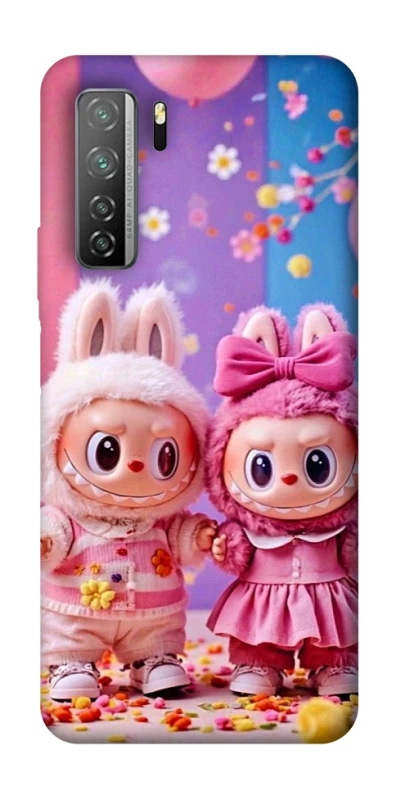 Чохол на Huawei Nova 7 SE Labubu twins ver.2 фото 1 з 1