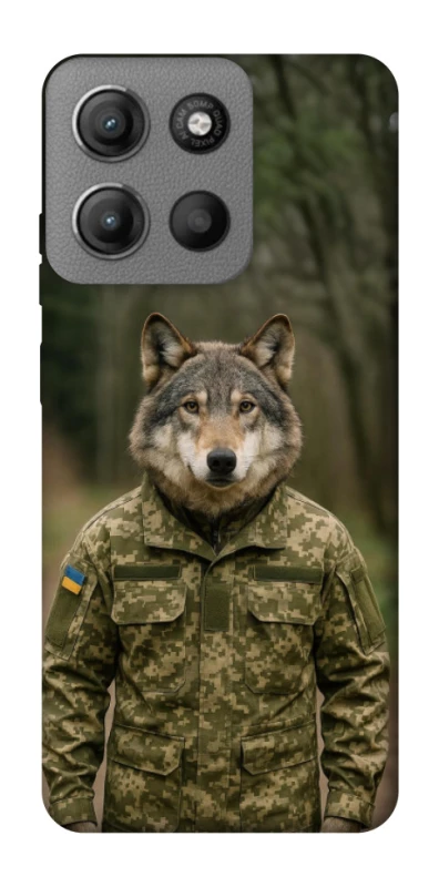 Чехол на Motorola Moto G15 Power Волк защитник фото 1 из 1