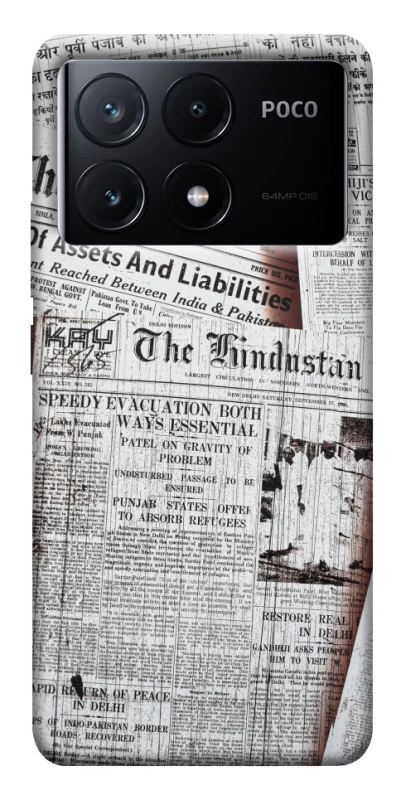 Чехол на Xiaomi Poco X6 Газеты фото 1 из 1