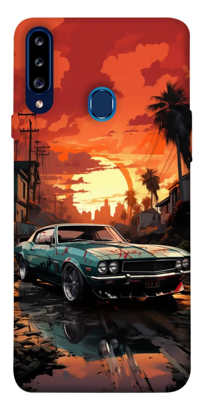 Чохол на Samsung Galaxy A20s Car at sunset фото 1 з 1