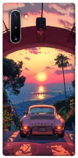 Чехол на Samsung Galaxy Note 10 Porsche at sunset фото 1 из 1
