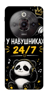 Чехол на ZTE Nubia Focus Pro У навушниках 24/7 фото 1 из 1