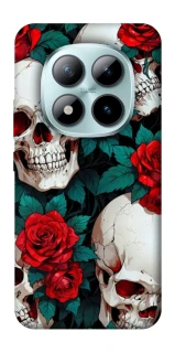Чехол на Xiaomi Redmi Note 15 Pro+ 5G skull and rose фото 1 из 1