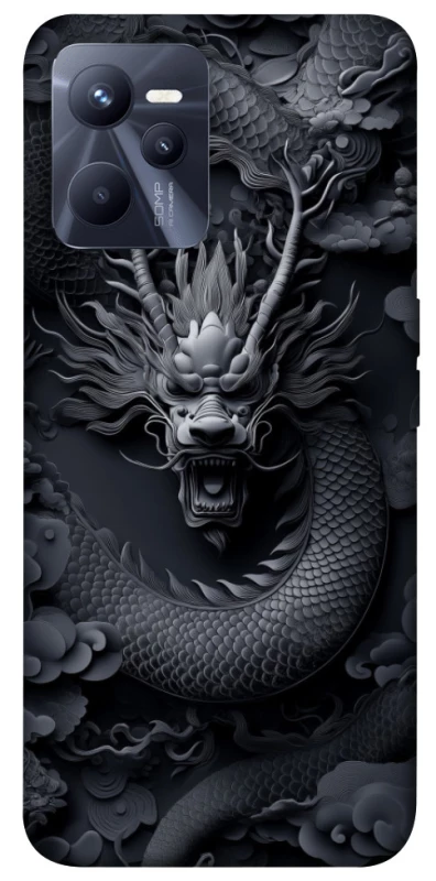 Чехол на Realme C35 black dragon фото 1 из 1