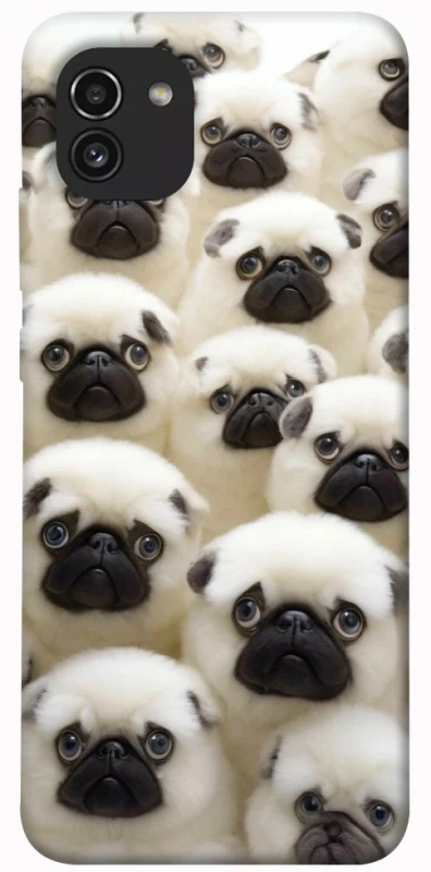 Чохол на Samsung Galaxy A03 Doggy Pug Love фото 1 з 1
