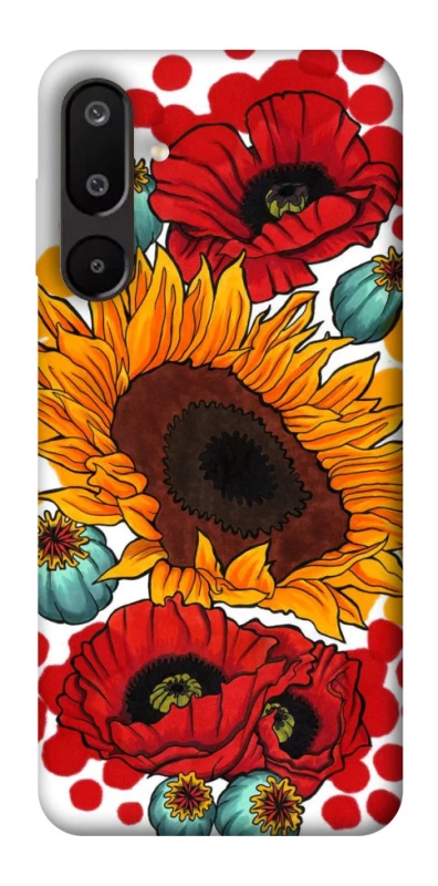Чохол на Samsung Galaxy M16 5G Соняшники та маки фото 1 з 1