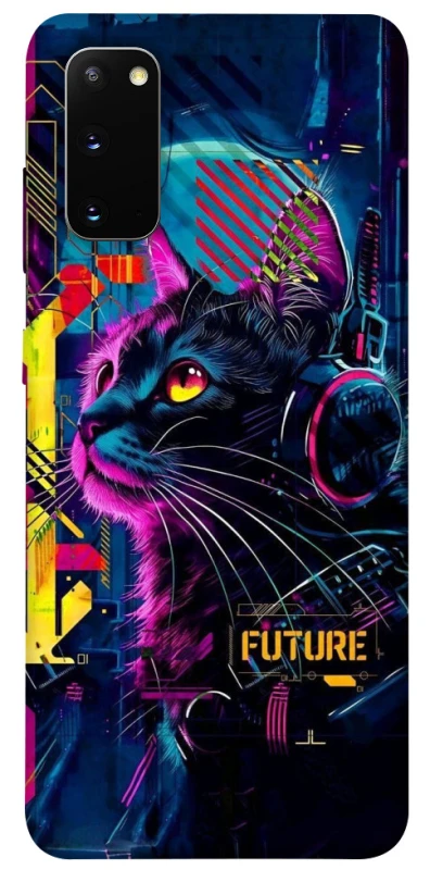 Чохол на Samsung Galaxy S20 Cyber Cat v2 фото 1 з 1