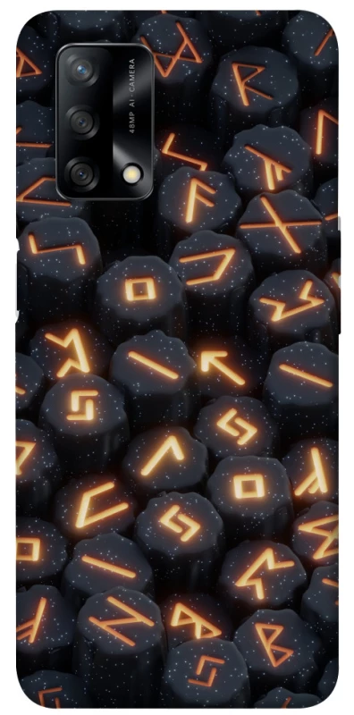 Чехол на Oppo A74 4G Огненые руны фото 1 из 1