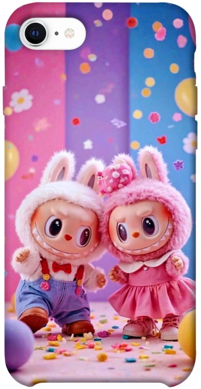Чехол на Apple iPhone SE (2020) Labubu twins ver.3 фото 1 из 1