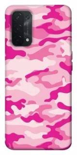 Чехол на Oppo A54 5G / A74 5G camouflage pink фото 1 из 1
