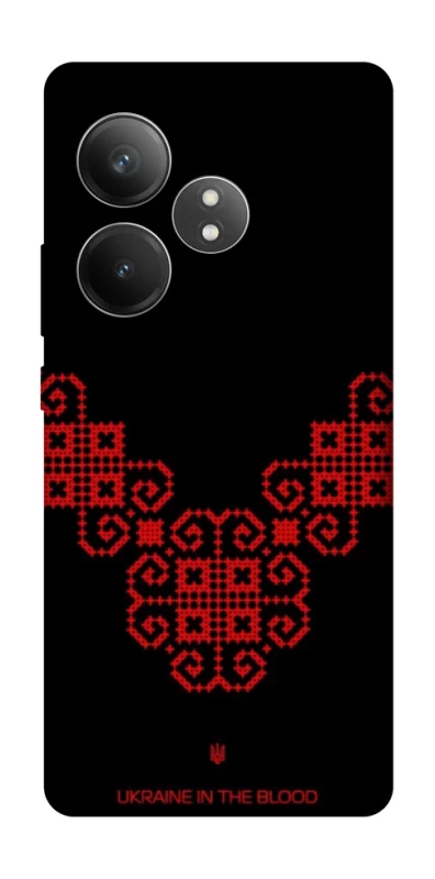 Чохол на Realme GT Neo 6 SE Чорно-червона вишиванка фото 1 з 1