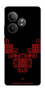 Чохол на Realme GT Neo 6 SE Чорно-червона вишиванка фото 1 з 1