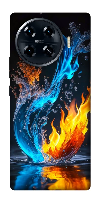Чехол на TECNO Spark 20 Pro+ Water And Fire фото 1 из 1