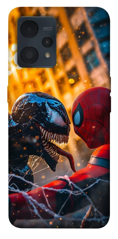 Чохол на Realme 9 4G / 9 Pro+ Venom vs Spiderman фото 1 з 1
