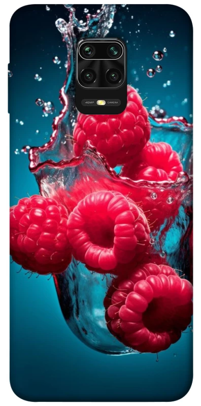 Чохол на Xiaomi Redmi Note 9s / Note 9 Pro / Note 9 Pro Max Малинка у воді фото 1 з 1