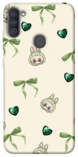Чохол на Samsung Galaxy A11 Labubu Green Heart фото 1 з 1