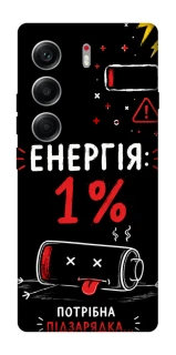 Чехол на Tecno Camon 40 Енергія: 1% фото 1 из 1