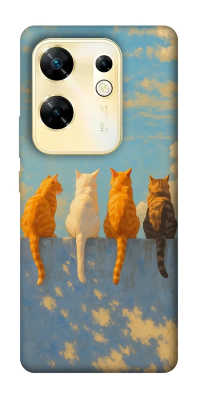 Чехол на Infinix Zero 30 4G cats on wall фото 1 из 1