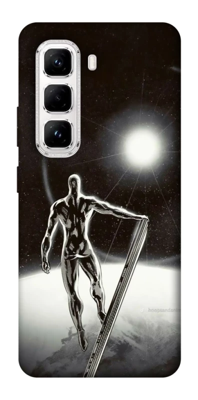 Чохол на Infinix Hot 50 Pro Срібний серфер фото 1 з 1