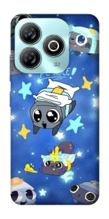 Чехол на ZTE Blade A75 4G Pebble kitten stars фото 1 из 1