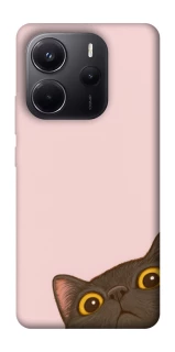 Чехол на Xiaomi Redmi Note 14 5G Peeping cat фото 1 Чехол на Xiaomi Redmi Note 14 5G Peeping cat фото 1 из 1